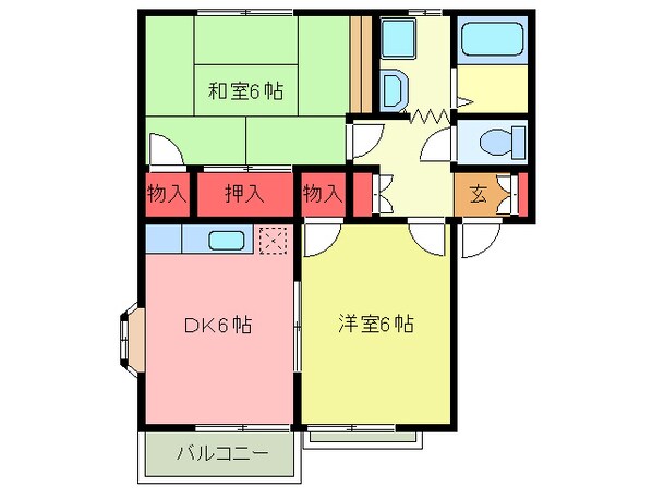 グランディール北坂戸の物件間取画像